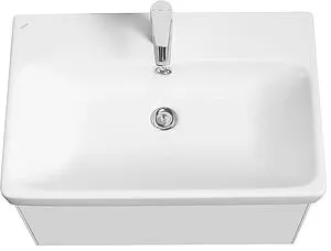 Тумба-умывальник подвесная Aquaton Асти 70 белый матовый/белый глянец 1A2630K0AX2B0, 3