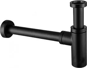 Сифон бутылочный для раковины Paffoni чёрный матовый ZACC240NO Сифон бутылочный для раковины Paffoni чёрный матовый ZACC240NO, 1