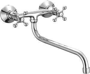 Смеситель для кухни настенный Milardo Duplex хром DUPSB00M09 Смеситель для кухни настенный Milardo Duplex хром DUPSB00M09, 1