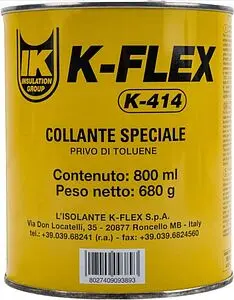 Клей для материалов изоляционных 0,8л K-FLEX K-414 850CL020003 Клей для материалов изоляционных 0,8л K-FLEX K-414 850CL020003, 1