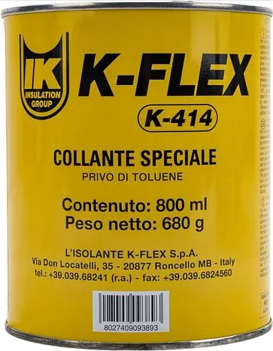 Клей для материалов изоляционных 0,8л K-FLEX K-414 850CL020003