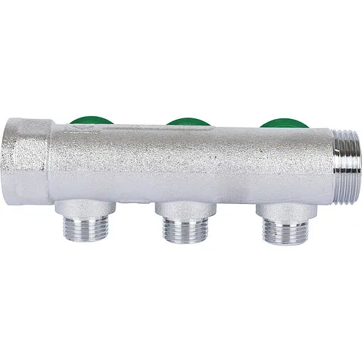 Коллектор регулирующий проходной 3 отвода ¾&quot;в/н x ½&quot;н Stout SMB-6849-341203