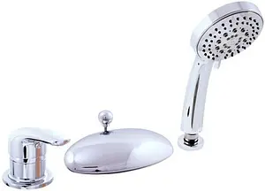 Смеситель на борт ванны на 3 отверстия Rav Slezak Kongo хром K070.5S Смеситель на борт ванны на 3 отверстия Rav Slezak Kongo хром K070.5S, 1