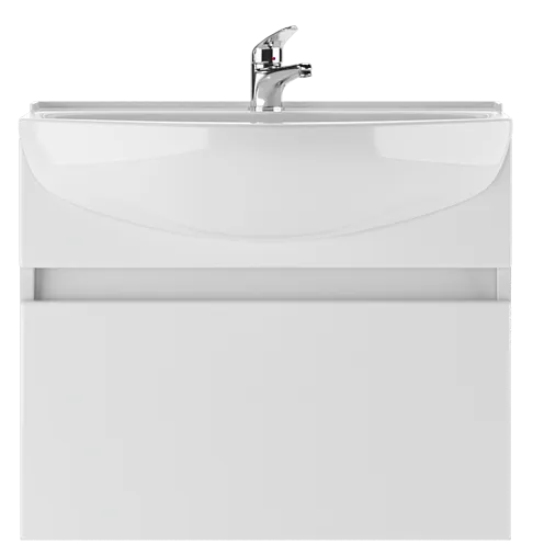 Тумба под умывальник подвесная Айсберг Амур 60 белый DA3007T