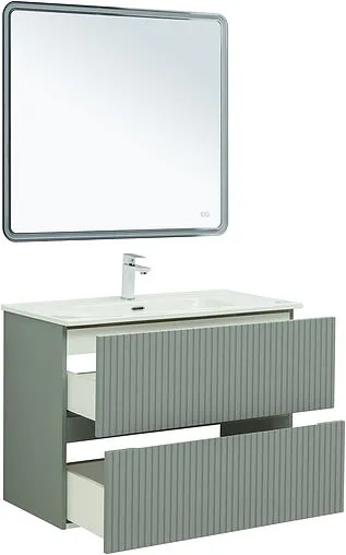 Тумба-умывальник Aquanet Джейн 90 мисти грин 00313319+