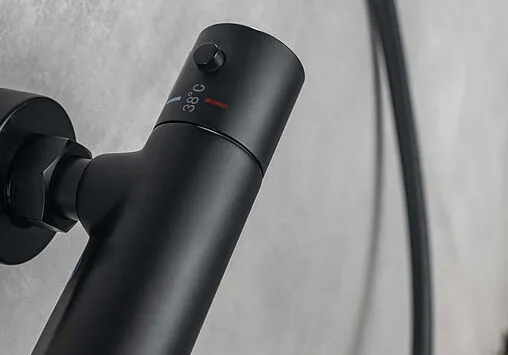 Термостат для ванны Aquatek Вега чёрный матовый AQ1043MB Термостат для ванны Aquatek Вега чёрный матовый AQ1043MB