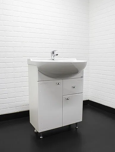 Тумба под умывальник напольный Айсберг Классик 60 белый DA1024T