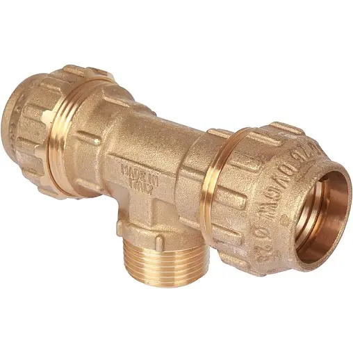 Тройник компрессионный переходной 25мм x ¾&quot;н x 25мм Tiemme 3400069