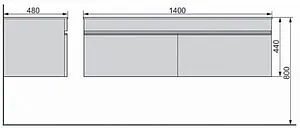 Тумба-умывальник подвесная Raval Twins (Pulsus) 140 дуб сомона Pul.01.140/P/DS+Pul.08.140/W, 2