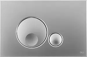 Клавиша смыва для унитаза OLI Globe 152951 хром матовый Клавиша смыва для унитаза OLI Globe 152951 хром матовый, 1