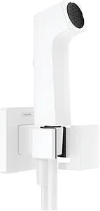 Гигиенический душ со смесителем Hansgrohe Bidette белый матовый 29233700, 1