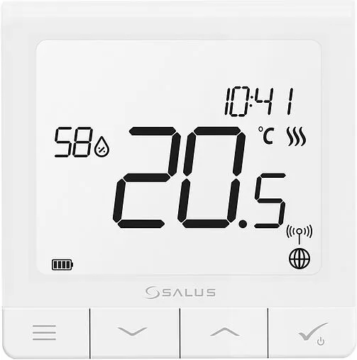 Беспроводной комнатный терморегулятор ZigBee Salus QANTUM белый SQ610RF