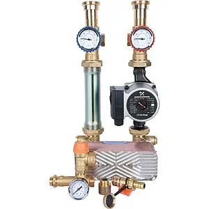 Насосный модуль с теплообменником 34 пластины 1"н х 1"в Stout SDG-0038-342502 с насосом Grundfos UPSO 25-65 180 Насосный модуль с теплообменником 34 пластины 1"н х 1"в Stout SDG-0038-342502 с насосом Grundfos UPSO 25-65 180, 4