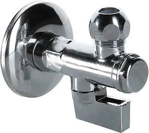 Кран шаровый угловой с фильтром ½"н x ⅜"н x 10ц хром Valtec VT.282.N.0410 Кран шаровый угловой с фильтром ½"н x ⅜"н x 10ц хром Valtec VT.282.N.0410, 1