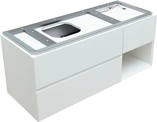 Тумба-умывальник подвесная Allen Brau Infinity 120 L белый 1.21005.WM+