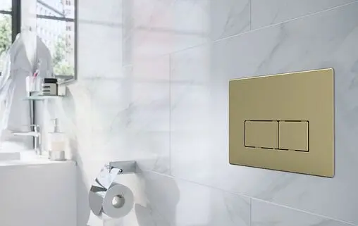 Клавиша смыва для унитаза Azario AZ-8200-0091/AZ-P58-0160 золото