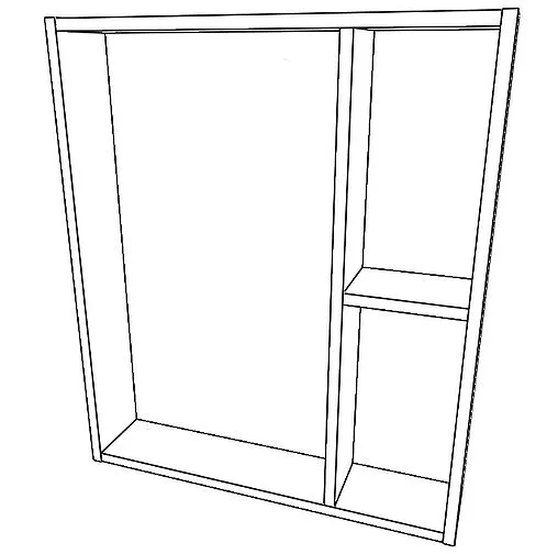 Шкаф-зеркало Айсберг Агата 60 белый DA6702HZ