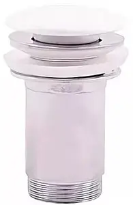 Выпуск автоматический для раковины с переливом Rav Slezak белый MD0485 Выпуск автоматический для раковины с переливом Rav Slezak белый MD0485, 1