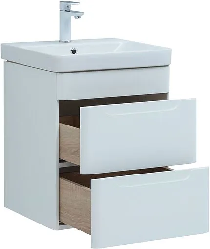 Тумба под умывальник подвесная Aquanet София 50 белый глянец 00274171