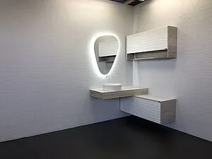 Тумба подвесная Comforty Клеон 120 белый/дуб дымчатый 00-00001851CF, 3