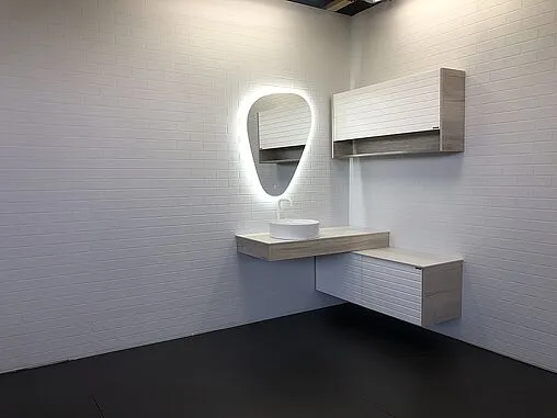 Тумба подвесная Comforty Клеон 120 белый/дуб дымчатый 00-00001851CF