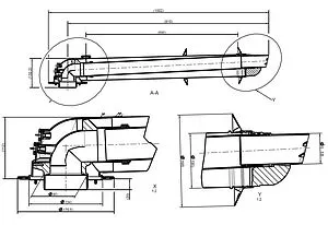 Комплект дымохода Ø 60/100мм L=680мм для конденсационного котла Protherm 0010031041 / 0020219523, 2