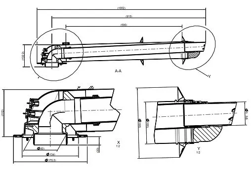 Комплект дымохода Ø 60/100мм L=680мм для конденсационного котла Protherm 0010031041 / 0020219523
