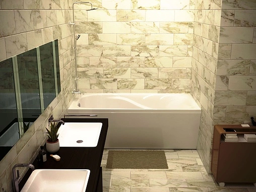 Ванна из искусственного камня Esse Haiti 170x75 белый EHAI1695