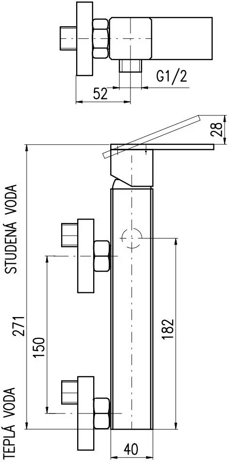 Смеситель для душа Rav Slezak Loira хром LR580.5 Смеситель для душа Rav Slezak Loira хром LR580.5, 2