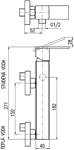 Смеситель для душа Rav Slezak Loira хром LR580.5
