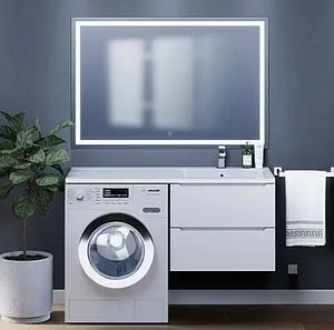 Тумба-умывальник подвесная Uperwood Tanos 120 R белый 291021002 Тумба-умывальник подвесная Uperwood Tanos 120 R белый 291021002, 4