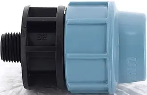 Муфта компрессионная переходная 32мм x ½"н Unidelta 1003032002 Муфта компрессионная переходная 32мм x ½"н Unidelta 1003032002, 3