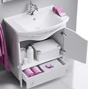 Тумба-умывальник напольная Aqwella Franchesca 85 белый FR0108+4620008197357 Тумба-умывальник напольная Aqwella Franchesca 85 белый FR0108+4620008197357, 3