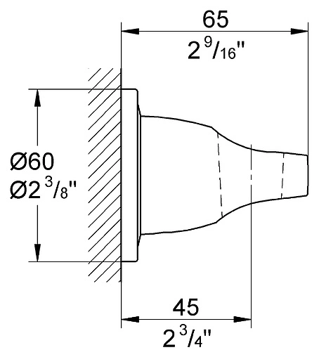 Держатель ручного душа Grohe Ondus хром 27188000