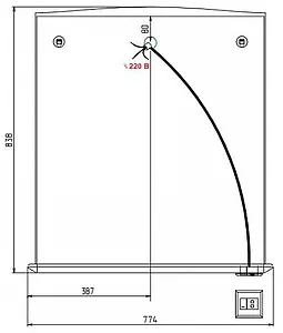Шкаф-зеркало Milardo Magellan белый MAG5000M99, 2