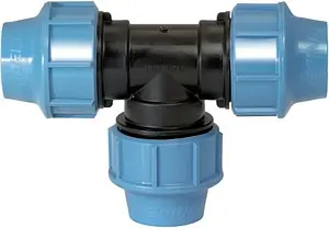 Тройник компрессионный соединительный 40мм x 40мм x 40мм Unidelta 1005040000, 1