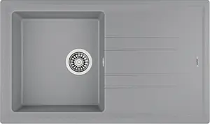 Мойка кухонная Teka Stone 50 B-TG 1B 1D серый металлик 115330014 Мойка кухонная Teka Stone 50 B-TG 1B 1D серый металлик 115330014, 1
