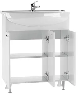 Тумба-умывальник напольный Айсберг Классик 70 белый DA1135T+4607152361650, 4