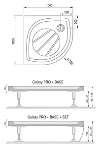 Поддон для душа Ravak Elipso Pro-100 XA23AA01010 Поддон для душа Ravak Elipso Pro-100 XA23AA01010, 4