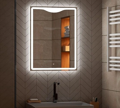 Зеркало с подсветкой Continent Amaze Led 50 белый ЗЛП480