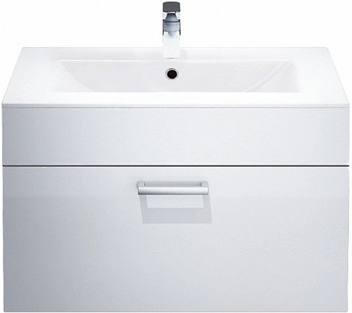 Тумба под умывальник подвесная IDDIS Mirro 80 белый/дерево MIR80W2i95