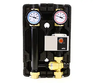 Насосный модуль с термостатическим смесительным клапаном 1&quot;в х 1&quot;в Uni-Fitt 491Y2500 с насосом Wilo Yonos Para 25/6 180, 1