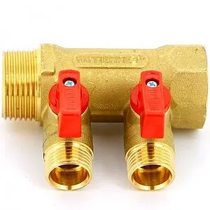 Коллектор запорный проходной 2 отвода 1"в/н x ½"к Tiemme NINO 1820006 Коллектор запорный проходной 2 отвода 1"в/н x ½"к Tiemme NINO 1820006, 1