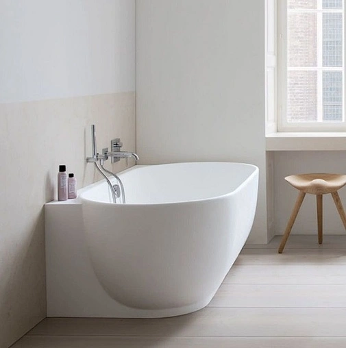 Ванна из искусственного камня Duravit Luv 180x95 белый 700433000000000