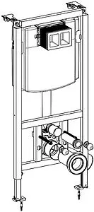 Инсталляция для подвесного унитаза Villeroy&Boch ViConnect 92242700, 3