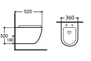 Унитаз подвесной безободковый Aquanet Cetus 2.0 Rimless черный матовый Cetus 2.0 W MB Унитаз подвесной безободковый Aquanet Cetus 2.0 Rimless черный матовый Cetus 2.0 W MB, 2