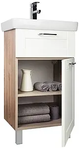 Тумба-умывальник напольная IDDIS Sena 50 белый/дерево SEN50W1i95+0035000i28, 5