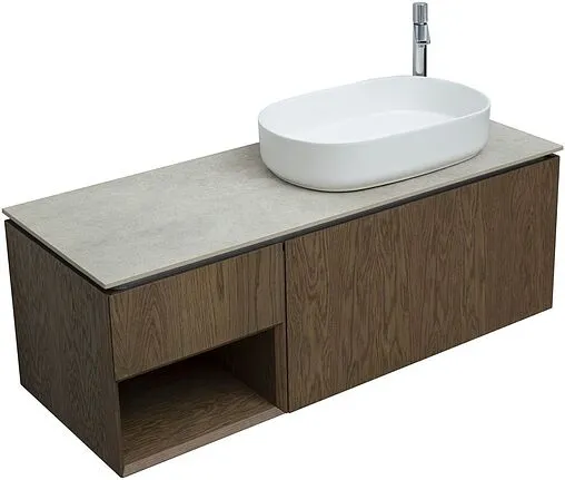 Тумба-умывальник подвесная Allen Brau Infinity 120 R дуб 1.21008.NO+