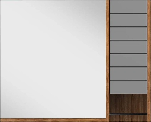 Шкаф-зеркало ISVEA Aristo 80 орех/антрацит 21RS2062080I