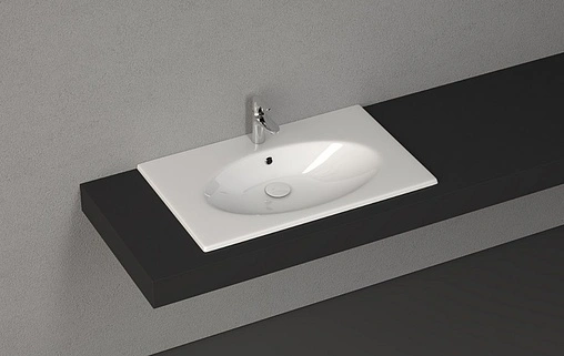 Раковина ISVEA SistemaX Clear 80 белый 10SX50080